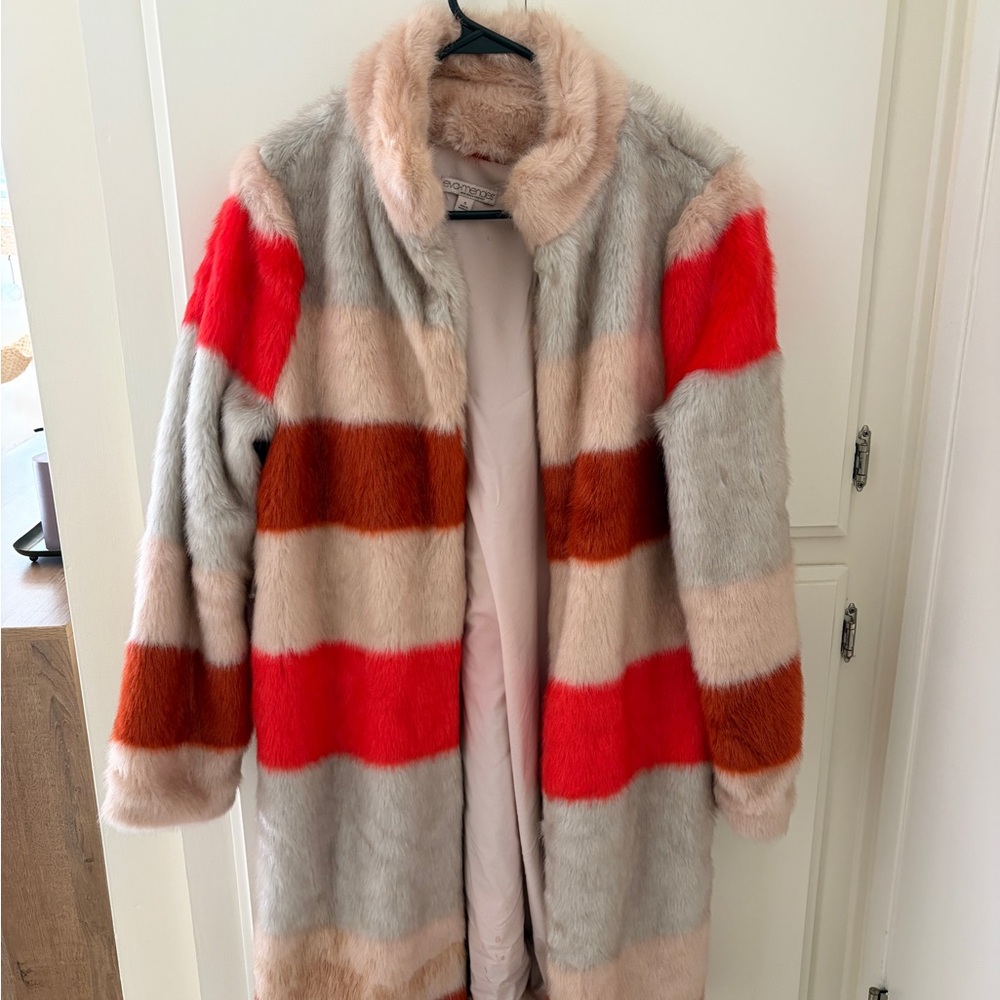 New York & Company Multicolor Teddy Jacket